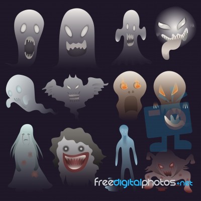 Ghosts Character Stock Image