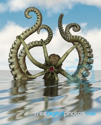 Giant Octopus Stock Image