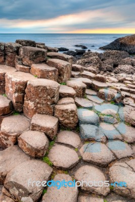 Giant's Causeway In Northern Ireland Stock Photo