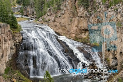 Gibbon Falls Stock Photo