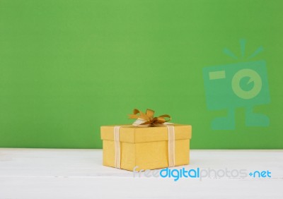 Gift Box Decoration For Seasonal Holidays Concept Background Stock Photo