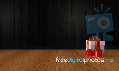 Gift Box For Celebration And Festival-3d Rendering Stock Image