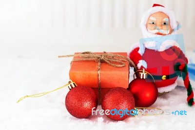 Gift Box For Christmas Stock Photo