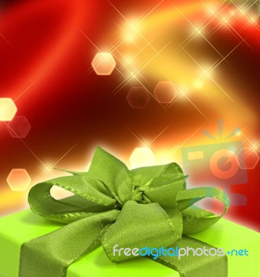 Gift Box With Bow Stock Image