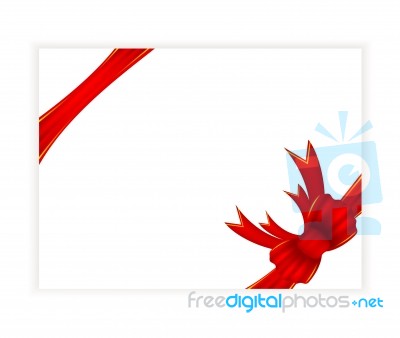 Gift Card On White Background Stock Image