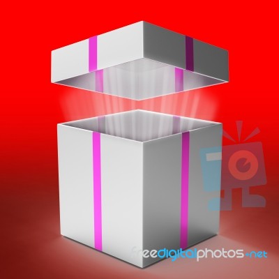 Gift Celebration Indicates Box Fun And Gift-box Stock Image