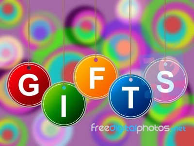 Gift Gifts Indicates Surprise Occasion And Giftbox Stock Image