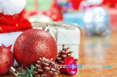 Gift In Christmas Day Stock Photo