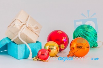 Gift In The New Year Stock Photo