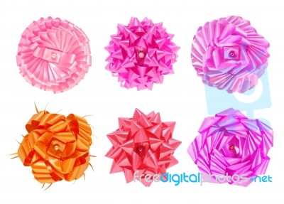 Gift Ribbon And Bow Stock Photo