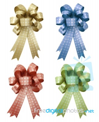 Gift Ribbon And Bow Stock Photo