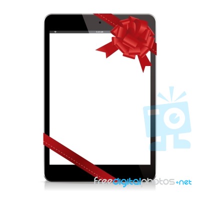 Gift Tablet Black Stock Image