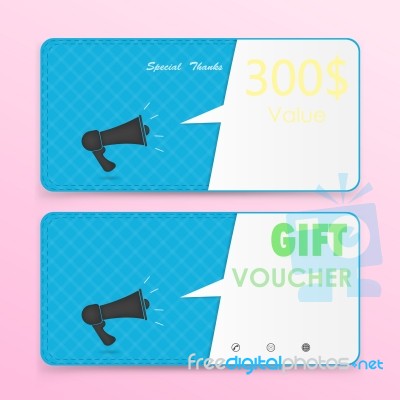 Gift Voucher Template Stock Image