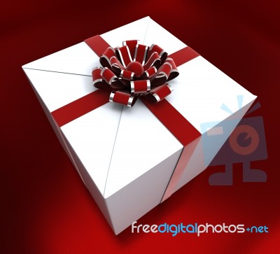 Giftbox Birthday Indicates Congratulating Giving And Present Stock Image