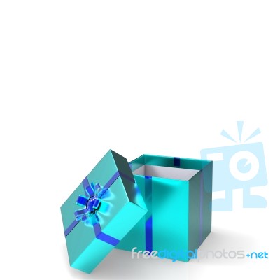 Giftbox Copyspace Represents Package Giving And Occasion Stock Image