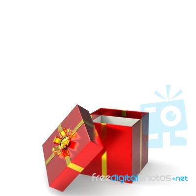 Giftbox Copyspace Represents Wrapped Greeting And Gifts Stock Image