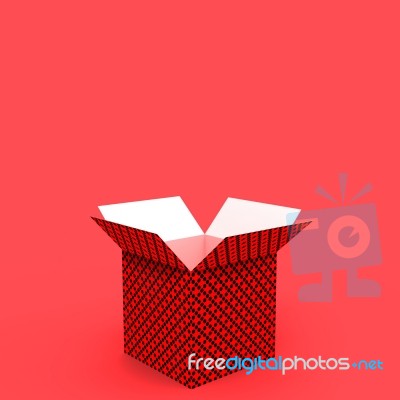 Giftbox Copyspace Shows Greeting Giving And Copy-space Stock Image