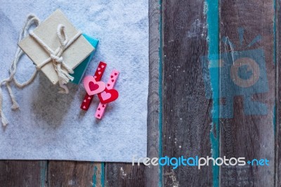 Gifts On Background Stock Photo