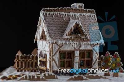 Gingerbread House Stock Photo