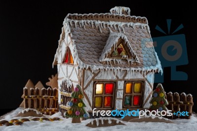 Gingerbread House Stock Photo