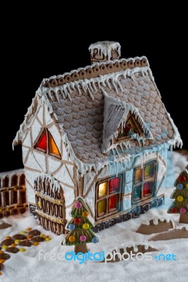 Gingerbread House Stock Photo