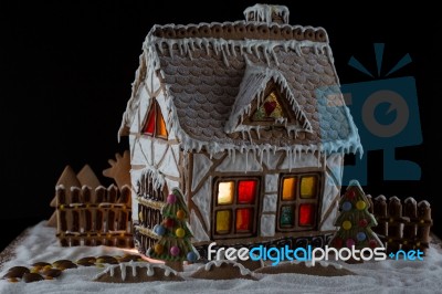 Gingerbread House Stock Photo