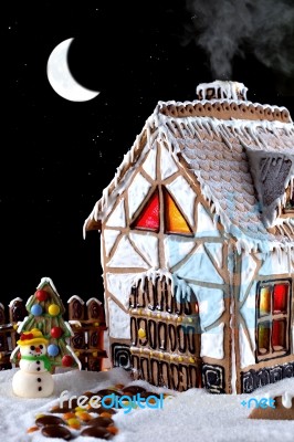 Gingerbread House Stock Photo