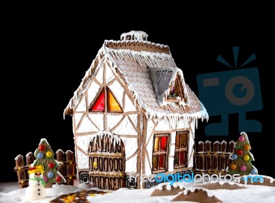 Gingerbread House Stock Photo