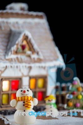 Gingerbread House Stock Photo