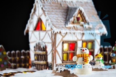 Gingerbread House Stock Photo