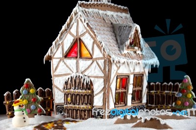 Gingerbread House Stock Photo