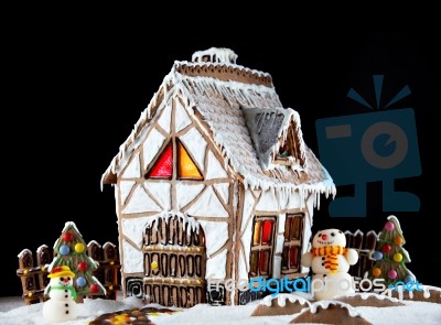 Gingerbread House Stock Photo