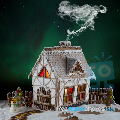 Gingerbread House Stock Photo