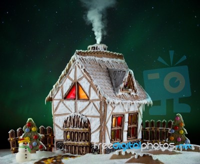 Gingerbread House Stock Photo