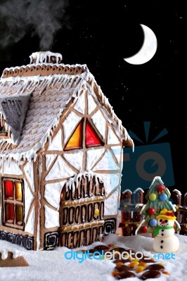 Gingerbread House Stock Photo