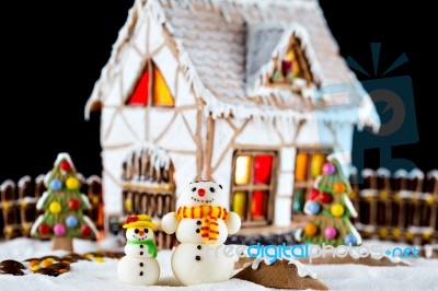 Gingerbread House Stock Photo