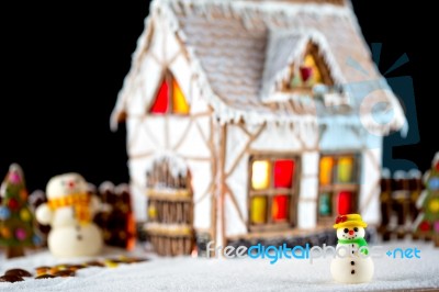 Gingerbread House Stock Photo