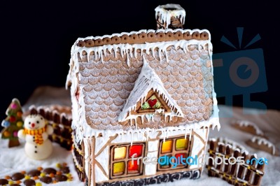 Gingerbread House Stock Photo