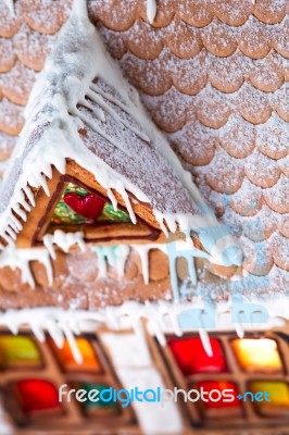 Gingerbread House Stock Photo