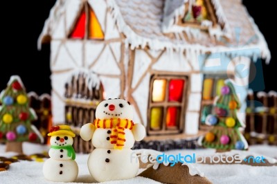 Gingerbread House Stock Photo