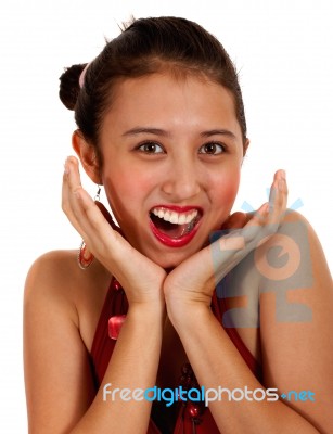 Girl Laughing Stock Photo