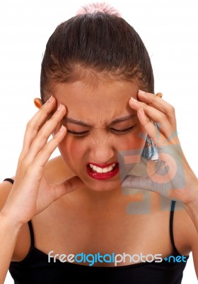 Girl Looking Angry And Annoyed Stock Photo