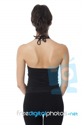 Girl With Bare Shoulders Stock Photo