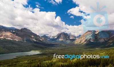 Glacier National Park Landscape Stock Photo