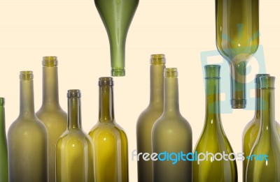 Glass Bottles Stock Photo