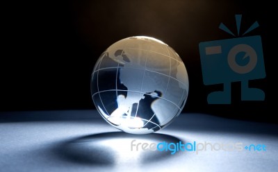 Glass Globe Stock Photo