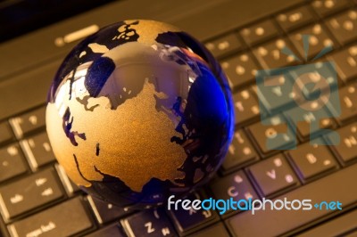 Glass Globe Stock Photo