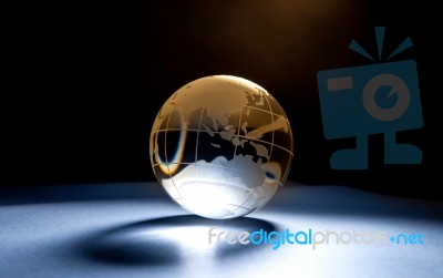 Glass Globe Stock Photo