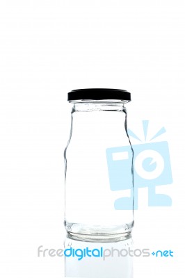 Glass jar Stock Photo