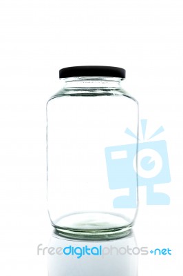 Glass jar Stock Photo